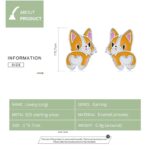 Corgi Cuties - Sterling Silver Stud Earrings - Image 3